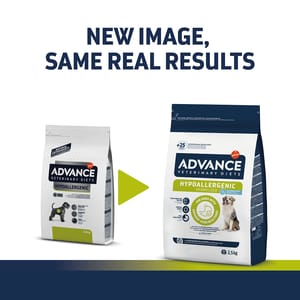 ADVANCE ADVANCE 處方糧 狗糧 低過敏源配方 HYPOALLERGENIC 2.5kg 5kg 正面圖
