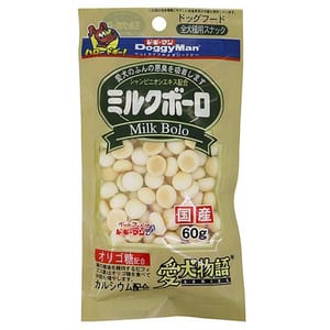 DoggyMan DoggyMan 日本狗零食 愛犬物語 牛奶小饅頭 60g 60g  正面圖
