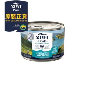 ZiwiPeak ZiwiPeak 貓罐頭 鯖魚及羊肉配方 185g 185g  正面圖