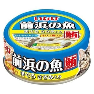 CIAO CIAO 貓罐頭 INABA 前浜の魚 金槍魚+雞 115g 115g  正面圖