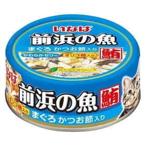 CIAO CIAO 貓罐頭 INABA 前浜の魚 金槍魚+鰹魚 115g 115g 正面圖