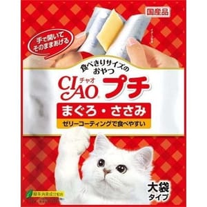 CIAO CIAO 貓零食 日本大大塊肉片 金槍魚及雞肉味 8g 12枚 8g  正面圖