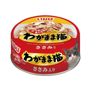 CIAO CIAO 貓罐頭 INABA わがまま猫 雞肉+鰹魚+金槍魚 115g 115g  正面圖