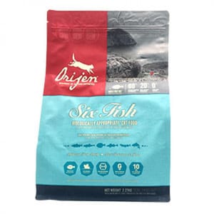Orijen Orijen 貓糧 渴望貓糧 無穀物貓糧 六種魚味 2.27kg 27kg  正面圖