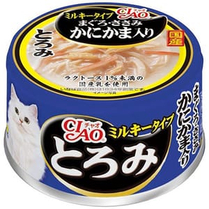 CIAO CIAO 貓罐頭 白湯金槍魚+雞肉+蟹柳 80g 80g 正面圖