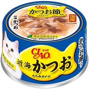 CIAO CIAO 貓罐頭 近海 鰹魚 80g 80g  正面圖