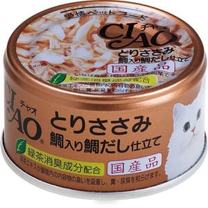 CIAO CIAO 貓罐頭 雞肉+鯛魚 85g 85g  正面圖