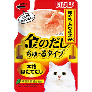 CIAO CIAO 袋裝湯包 INABA 金のだし 金槍魚+雞肉 140g 140g 正面圖