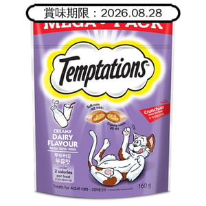 Temptations Temptations 貓零食 香滑牛奶口味 160g 160g  正面圖