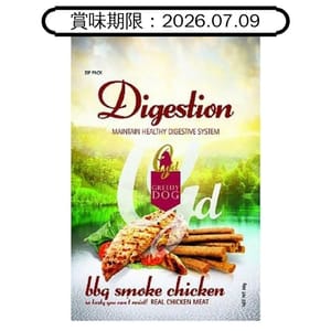 Greedy Greedy Dog 純天然狗小食 bbq smoke chicken 燒烤煙燻雞 80g 80g  正面圖