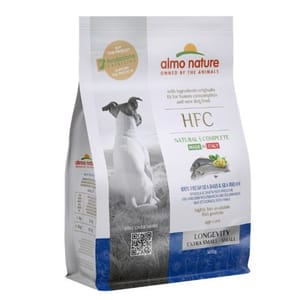 Almo Almo Nature HFC 狗糧 養生新鮮鱸魚鯛魚 細粒裝 300g 300g  正面圖