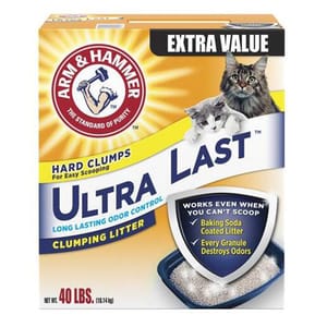 ARM ARM & HAMMER 貓砂 長效持久配方 Ultra Last 40lbs 40lb  正面圖