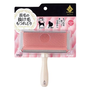 Petio Petio Preciante 長毛貓犬專用有柄軟針梳 大   正面圖