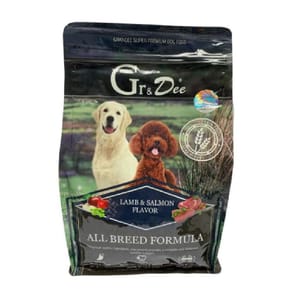 GRANDEE GRANDEE 無穀物成犬糧 羊肉+三文魚 1.5kg 5kg 正面圖