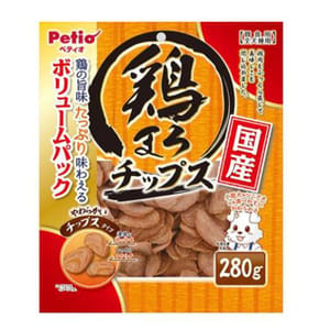 Petio Petio 狗零食 日本產濃郁蒸雞片 原味 280g 280g 正面圖