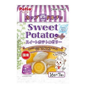 Petio Petio 狗零食 日本產零脂肪低卡路里 甘薯味啫喱 112g 112g 正面圖