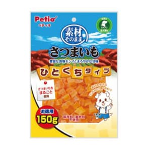 Petio Petio 狗零食 天然原味 香甜高纖乾甘薯粒 腸胃健康 140g #A54 140g 正面圖