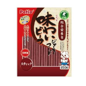 Petio Petio 狗零食綜合營養 日本產濃郁牛肉條 腸胃健康 250g 250g 正面圖