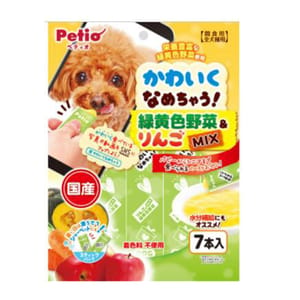 Petio Petio 狗零食 日本產野菜蘋果醬 營養&水分補充 7支裝   正面圖