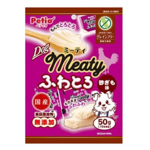 Petio Petio 狗零食 Meaty 日本產 低敏無穀物 無添加 鬆軟雞胗肉醬 50g 50g  正面圖