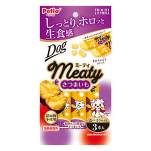 Petio Petio 狗零食 Meaty無添加生食感 甘薯條 腸胃健康 3支裝 正面圖