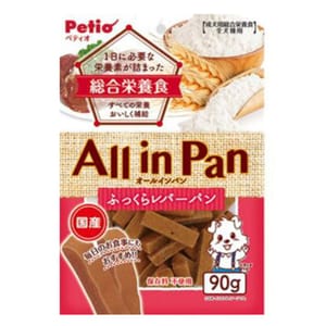 Petio Petio 狗零食 日本產 綜合營養 鬆軟雞肝麵包條 90g 90g  正面圖