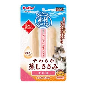 Petio Petio 貓零食 原汁原味 蟹肉味蒸雞胸肉 2P 正面圖