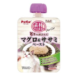 Petio Petio 貓零食 燉煮低脂吞拿魚&雞胸肉醬 原汁原味 90g 90g 正面圖