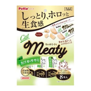 Petio Petio 貓零食 無添加生食感 鰹魚&雞胸肉 肉醬 8支裝 正面圖