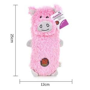 Charming Charming Pet 嚴選狗狗訓練磨牙玩具 方塊粉豬 一個   正面圖