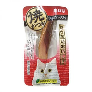 CIAO CIAO 貓零食 日本燒鰹魚條 海鮮ミックス味 小包裝 15g [雜錦海鮮味] 15g  正面圖