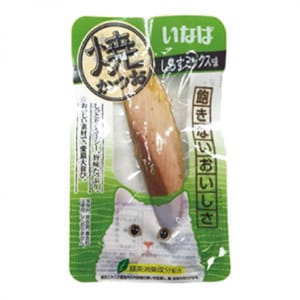 CIAO CIAO 貓零食 日本燒鰹魚條 しらすミックス味 小包裝 15g [雜錦銀魚味] 15g  正面圖