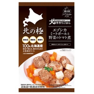 日本直送 日本直送 北之極 梅花鹿肉丸煮西紅柿配清蒸蔬菜 80g 80g 正面圖