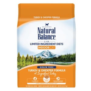Natural Natural Balance 貓糧 L.I.D. 肉食系列 火雞 室內成貓配方 10lb 10lb 正面圖