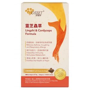 Cosset Cosset 靈芝蟲草犬用肉粒配方 70粒 70粒 犬用 正面圖