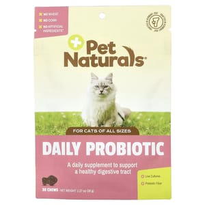 Pet Pet Naturals 功能小食 貓用每日益生菌咀嚼片 30片  貓用 正面圖