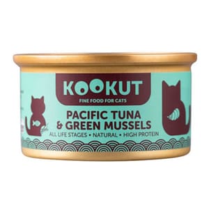 KOOKUT KOOKUT 貓罐頭 太平洋吞拿魚綠唇青口仔 70g 70g 正面圖
