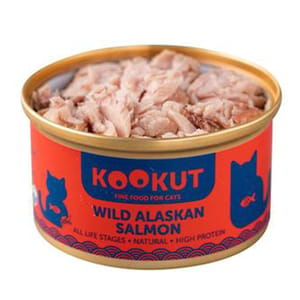 KOOKUT KOOKUT 貓罐頭 天然野生阿拉斯加三文魚 70g 70g  正面圖