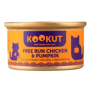 KOOKUT KOOKUT 貓罐頭 天然放養雞南瓜 70g 70g 正面圖