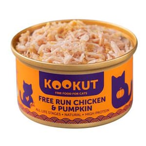 KOOKUT KOOKUT 貓罐頭 天然放養雞南瓜 70g 70g  背面圖