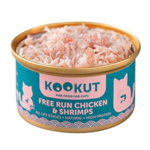 KOOKUT KOOKUT 貓罐頭 天然放養雞鮮蝦 70g 70g 背面圖
