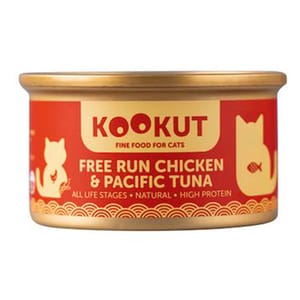 KOOKUT KOOKUT 貓罐頭 天然放養雞太平洋吞拿魚 70g 70g 正面圖