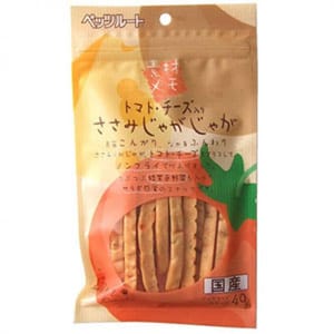 日本Petz 日本Petz Route 雞胸肉燴蕃薯蕃茄芝士小食 40g 40g 犬用 正面圖