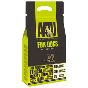 AATU AATU 狗糧 無穀物單一蛋白系列 放養鴨肉配方 1.5kg 5kg 正面圖