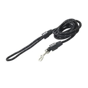 Buster Buster 反光牽繩 Reflective Rope Lead 13mm x 120cm 黑色   正面圖