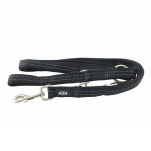 Buster Buster 氯丁橡膠多功能牽繩 Neoprene Multipurpose Lead 180cm 黑色 中碼 正面圖