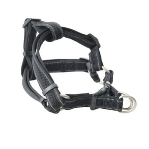 Buster Buster 反光網格胸帶 Reflective Mesh Step-in Harness 25mm 黑色 中碼   正面圖