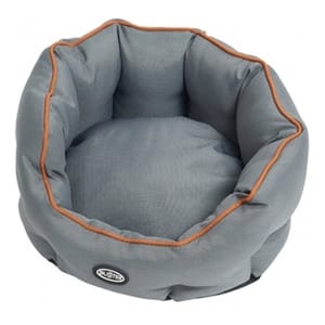 Buster Buster Cocoon bed 圓形寵物床 銅灰色 75cm   正面圖