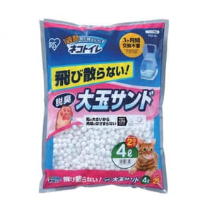 日本IRIS 日本IRIS TIO-4L矽膠大玉脫臭防飛散 矽膠貓砂 球砂 4L - 限時優惠 4L 正面圖
