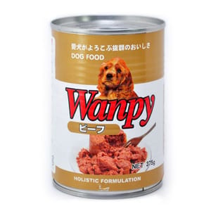 Wanpy Wanpy 狗罐頭 牛肉配方 375g 375g 正面圖